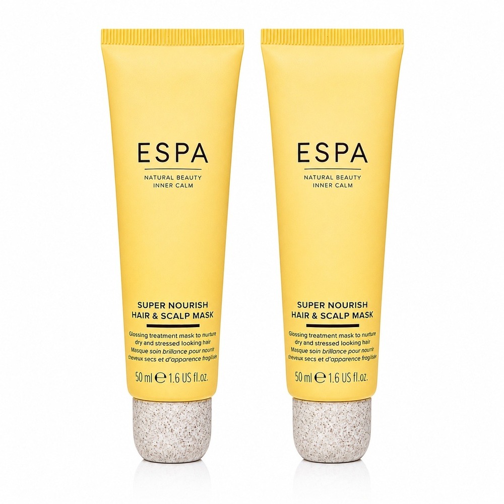 2 x ESPA Super Nourish Hair and Scalp Mask 1.6 fl.oz. 50 ml. Travel Size New‎